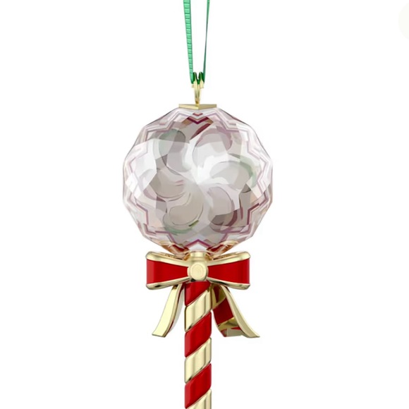 NIB Swarovski Holiday Cheers Dulcis Lollipop Christmas Crystal Ornament #5684302 - Picture 4 of 8